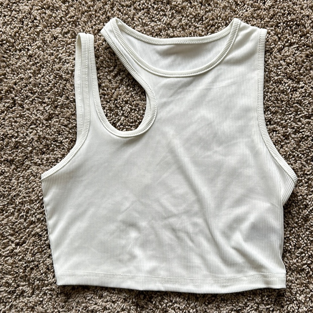 XS White crop top